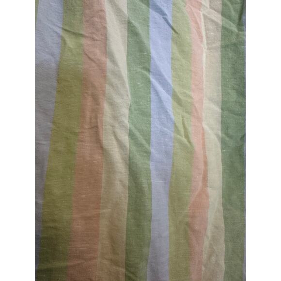 Zara Striped Camp‎ Shirt Pastel Button Up Short Sleeve Casual Top XL - Picture 7 of 7